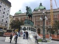 Republics square in Belgrade, Serbia Royalty Free Stock Photo