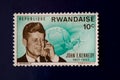 Republique Rwandaise stamp at 10 cents Royalty Free Stock Photo