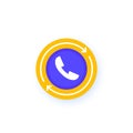 request call, callback icon with a phone