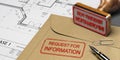 Request for Information in Construction, RFI Royalty Free Stock Photo