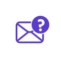 request mail icon on white