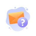 request mail vector icon for apps and web