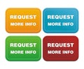 Request more info button Royalty Free Stock Photo