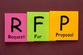 Request For Proposal - RFP Royalty Free Stock Photo