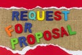 Request for proposal rfp business strategy procurement process