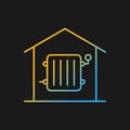 Required heating gradient vector icon for dark theme