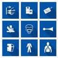 Required Personal Protective Equipment PPE Symbol,Safety Icon