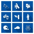 Required Personal Protective Equipment PPE Symbol,Safety Icon