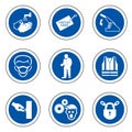 Required Personal Protective Equipment (PPE) Symbol,Safety Icon,Vector Illustration Royalty Free Stock Photo