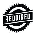 Required stamp on white
