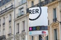RER train station sign Paris France Royalty Free Stock Photo