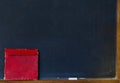 Red Box On Chalkboard
