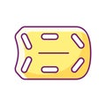 Rescue board RGB color icon