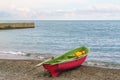 Rescue boat on the beach Royalty Free Stock Photo