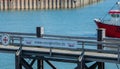 The rescue boats at the pier of BÃÂ¼sumer harbor