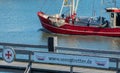 The rescue boats at the pier of BÃÂ¼sumer harbor