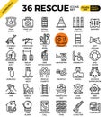 Rescue concept icons Royalty Free Stock Photo