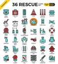 Rescue concept icons Royalty Free Stock Photo