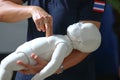 Rescue and CPR training to first aid. Royalty Free Stock Photo