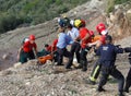 Rescue of a deadly helicopter crash in the Spanish island of Mallorca