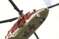 Rescue helicopter conducting training Royalty Free Stock Photo