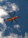 Rescue Helicopter in flight Royalty Free Stock Photo