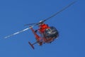 Rescue Helicopter in flight Royalty Free Stock Photo