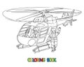 Rescue helicopter and lifeguard. Coloring book