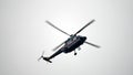 Rescue helicopter with a lowered ramp Royalty Free Stock Photo