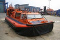 Rescue hovercraft at maintenance base