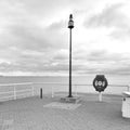 Rescue life buoy, artistic look in black and white.