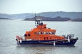 Rescue lifeboat in cobh harbour Royalty Free Stock Photo