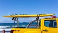 Rescue Surf Paddle Craft Vehicle Lifeguards Beach Ocean Royalty Free Stock Photo