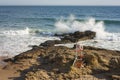 Rescue station on the beach Royalty Free Stock Photo