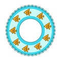 Rescue swimming circle.Summer rest single icon in cartoon style rater,bitmap symbol stock illustration.