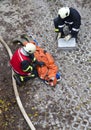 Rescue Team Providing First Aid