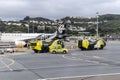 Rescue Vehicles on the tarmac at Wellington Airport, New Zealand