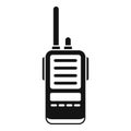 Rescue walkie talkie icon simple vector. Radio transceiver