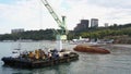 Rescue wrecked oil tanker ship in Odessa.