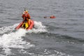 Rescuerunner saving person in water