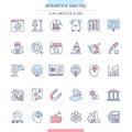 Research and Analysis Icon Set