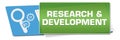 Research And Development Green Blue Rounded Horizontal Royalty Free Stock Photo