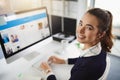 Research does not scare me. Portrait of an attractive young businesswoman sitting at her desk and using her computer in