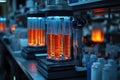 Research Lab with Radioactive Isotopes in Dynamic Setup Royalty Free Stock Photo