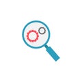Research optimization flat icon Royalty Free Stock Photo