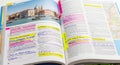 Research and Study in an Annotated Textbook Royalty Free Stock Photo