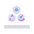 Research and treatment concept icon with text Royalty Free Stock Photo