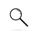 Research vector illustration. Search glass find icon