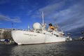 The research vessel `Cosmonaut Viktor Patsaev` in Kaliningrad city, Russia