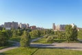 Resedential buildings of Novosibirsk city Royalty Free Stock Photo